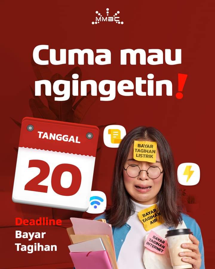 klikmbcofficial's tweet photo. Cuma mau ingetin, sekarang udah tanggal 20 🙄
Jangan lupa bayar tagihan supaya gak kena Denda 😩
Cobain fitur #PPOBTerjadwal semua tagihan bisa terbayar Otomatis setiap Bulan
Mulai dari tagihan listrik, air, leasing, pascabayar, TV kabel dan masih banyak lagi https://t.co/SPELT1rpqi