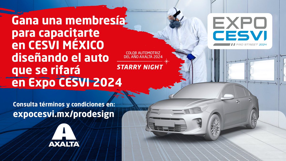 ¡Tu diseño podría ser la estrella en Expo CESVI 2024 y tú podrías ganar capacitaciones en CESVI MÉXICO! ¡Crea tu diseño e inscríbete hoy mismo!  👉 expocesvi.mx/prodesign