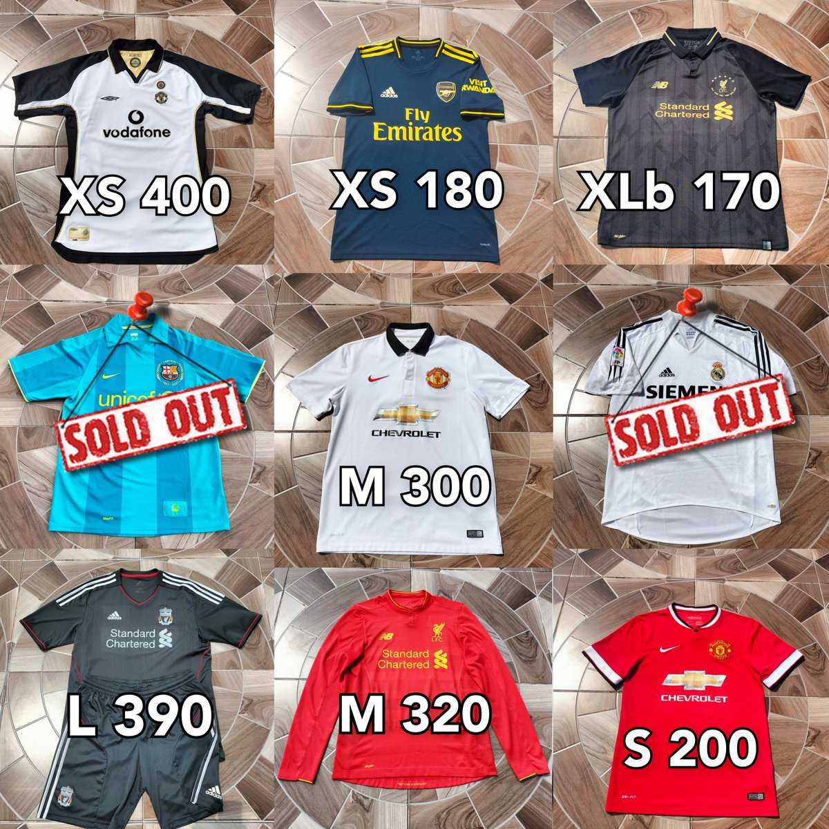 Cibonz7's tweet photo. #Jersey4sale @Jerseyforum @jerseysneil @jersey_ciamikk @RCJerseyOri 

Permisi ijin RT Min
Size &amp; harga (Nett) di foto
Kondisi All Excelent

Detail bisa 
DM/Wa 082310143744
Tokped (free Ongkir)👇
https://t.co/3aKxTKVhNn

Ig: Jerseyorijambi 
Terima kasih https://t.co/RHHfb7itx7