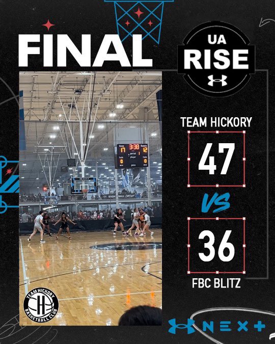 HISTORY!!!… First ever UA Rise Contest = First Ever UA Win; congratulations to the Lady Team Hickory 17u. This group is so special to our program… This group got the first ever win in program history back in Mayberry, NC in 2019. Watching this group grow from 6th graders to