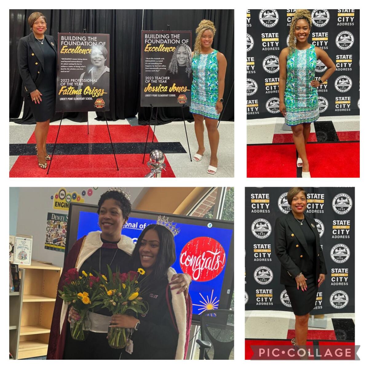 It was such an honor to be in the building as the <a href="/ucmayorvince/">Mayor Williams</a> celebrated our teacher (Jessica Jones) and professional <a href="/fatimagriggs4/">Fatima Griggs All About Math 2</a> of the year. Thank you ladies for "Building the Foundation of Excellence." #LibertyPoint #UCStateOfTheCityAddress