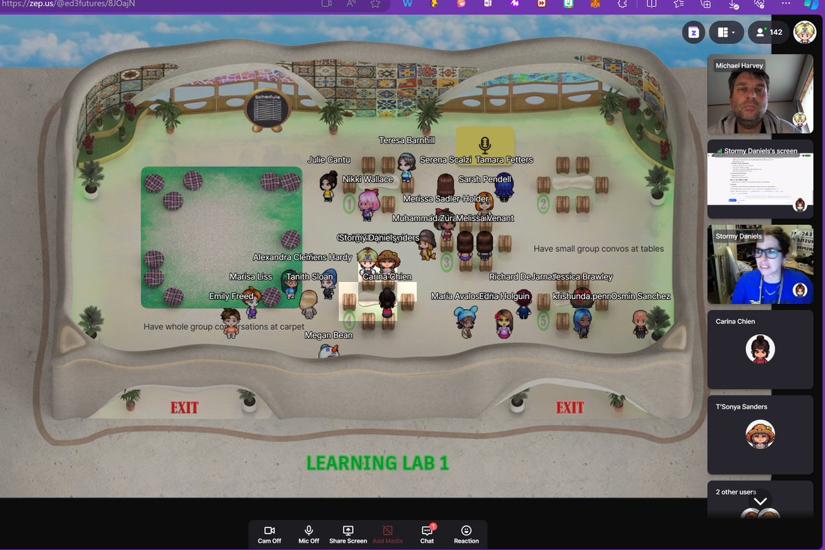 My learning lab session underway at @Ed3DAO #edufutures summit. Thanks for attending <a href="/MsDanielsStormy/">Stormy Daniels | #ChangeMaker | EdTechPurpose</a>