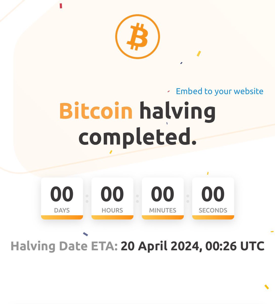 Happy Bitcoin halving day !