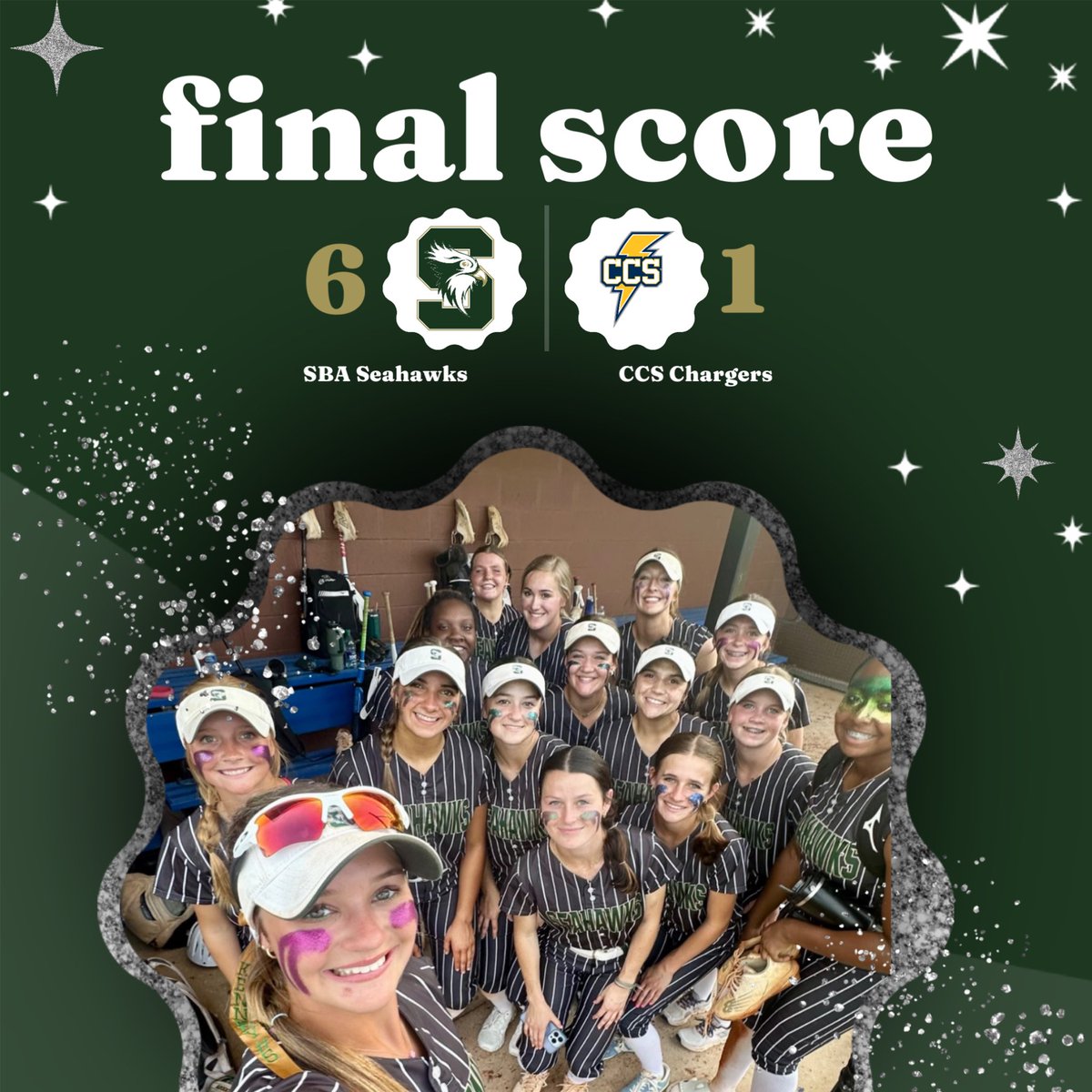 Great win tonight over CCS! 💚🥎 #GBG #getoutoftheboat