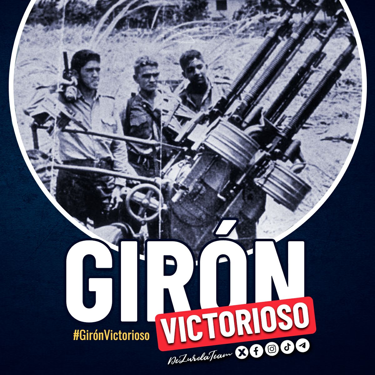 ❤🇨🇺 En GIRÓN #Cuba demostró por primera vez que era posible vencer al imperialismo más poderoso de la historia. 🔵🔴⚪ #GirónVictorioso 🇨🇺 @DeZurdaTeam_ #DeZurdaTeam