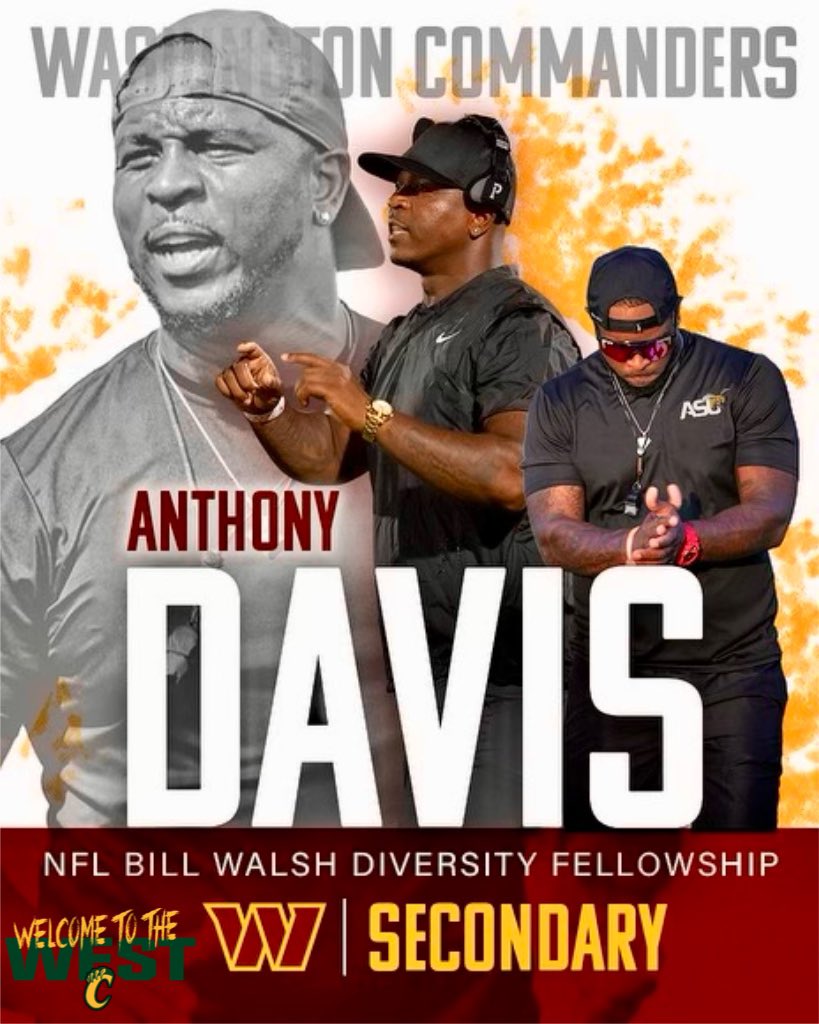 Carver High School Football (@carver_fb) on Twitter photo Congrats to <a href="/Carver_FB/">Carver High School Football</a> Alum <a href="/AmpDavisCoach/">Coach Anthony Amp Davis</a> on his internship with the <a href="/Commanders/">Washington Commanders</a> #Welcome2TheWest Congrats to <a href="/Carver_FB/">Carver High School Football</a> Alum <a href="/AmpDavisCoach/">Coach Anthony Amp Davis</a> on his internship with the <a href="/Commanders/">Washington Commanders</a> #Welcome2TheWest