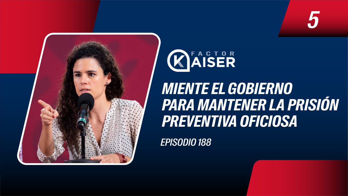 La gerente de la secretaría de gobernación volvió a mentir en la mañanera Ahora lo hizo para tratar de conservar la prisión preventiva oficiosa que viola derechos humanos Tema 5 de 10 en LAS 10 EN 10 de esta semana en @factor_kaiser ENTRA AQUÍ 👇🏼 youtu.be/PUsNOLrGnyw?si…