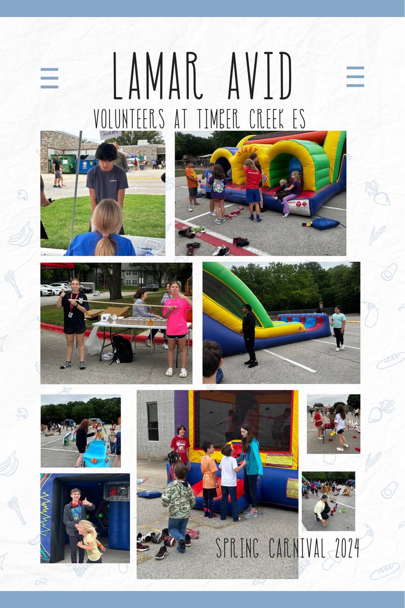So proud <a href="/avid_lamar/">Lamar Avid</a> Ss volunteering tonight at <a href="/TimberCreekES/">Timber Creek ES</a> Spring Carnival! #ThisisAVID #WeareLamar <a href="/KristyCasal/">Kristy Casal</a> <a href="/loridrapp/">Lori Rapp</a> <a href="/JillAdamsjh/">Jill.H.Adams</a> <a href="/ChantellUpshaw/">Chantell Upshaw</a> <a href="/plunkett_andy/">Andy Plunkett</a> <a href="/avidlisd/">AVIDLISD</a> <a href="/AVID4College/">AVID</a>