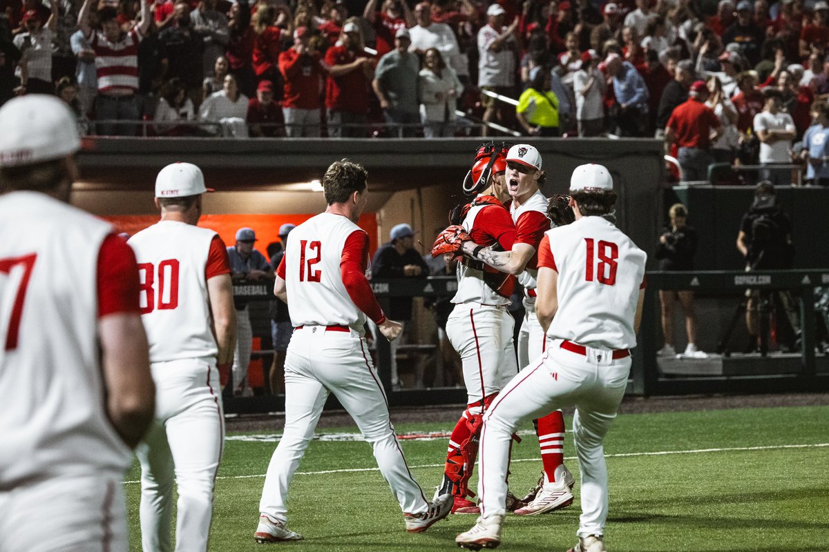 NCStateBaseball's tweet image. SERIES DUB 😤