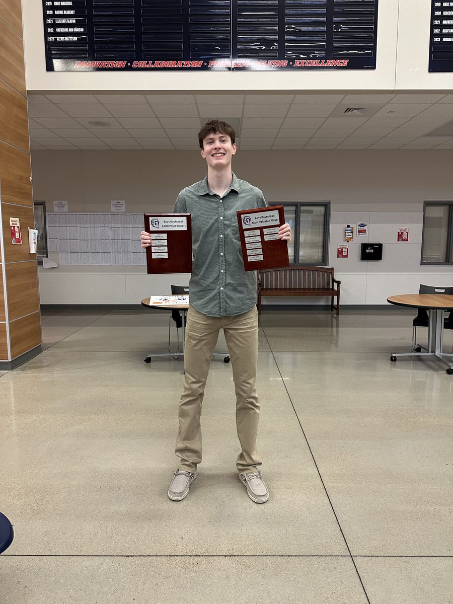 cade_hartley's tweet image. It has been an amazing senior year and I couldn’t have asked for better people to be surrounded by. I am honored to have received the team MVP award, and be the 3rd highest scorer in Glenn history. What an amazing way to end my high school career!
