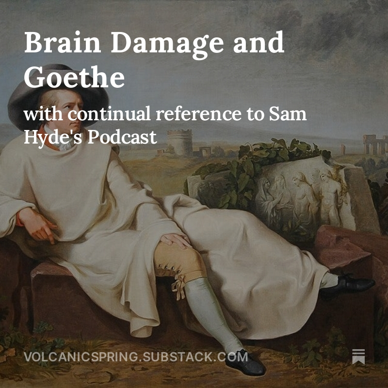 new blog about goethe, technology, its effects, and sam hydes podcast
