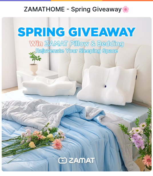 🏆 Prize: 3 lucky winners will each receive one of these amazing prizes: Bluedott Ultra Button Pillow, Cooling Comfort Blanket, or Mattress Protector Fitted Sheet.
 #ZAMAT #SleepSanctuary #Giveaway'

sweepstakeshunter.blogspot.com/2024/04/zamath…