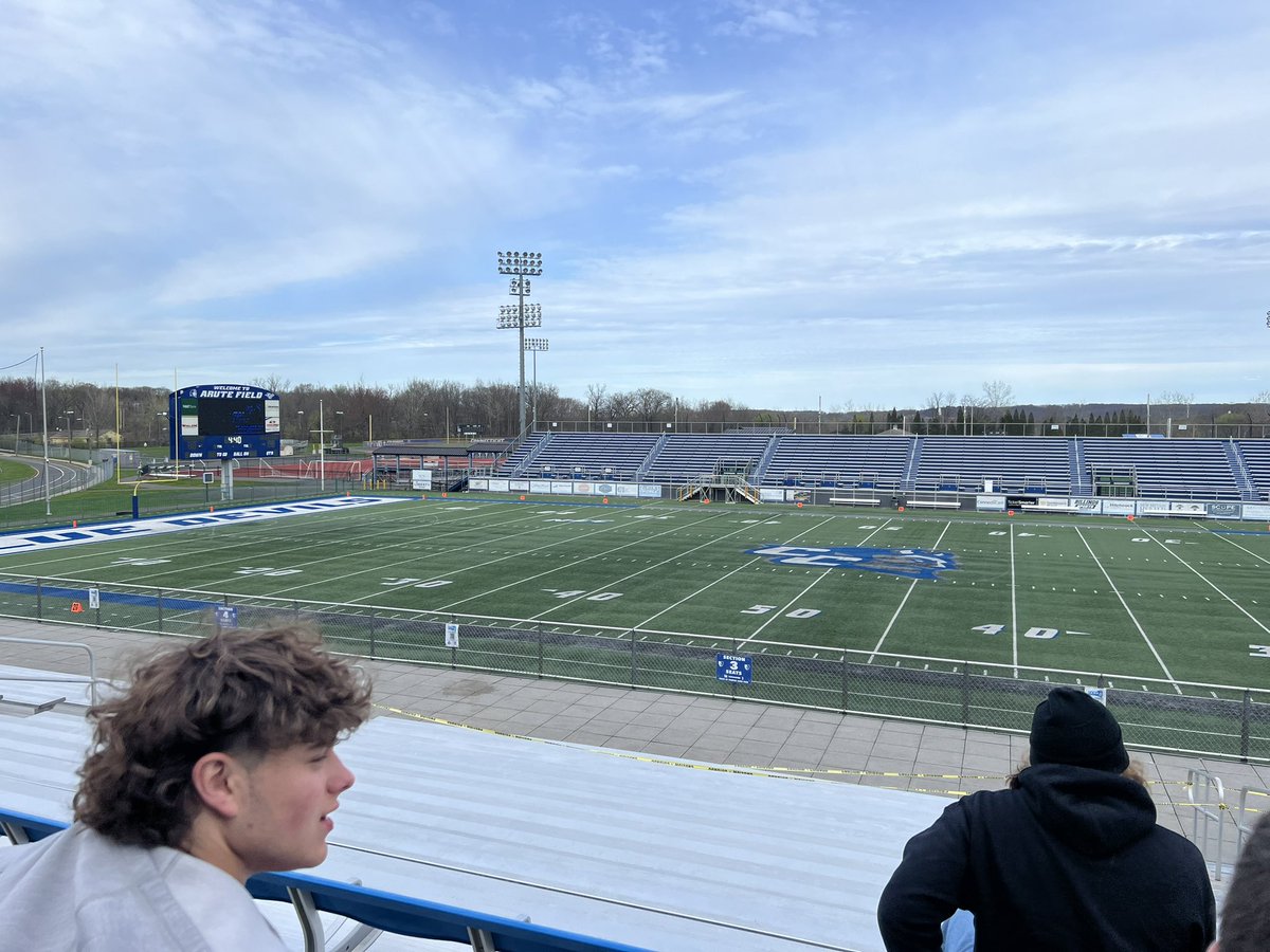 JamesHartigan10's tweet photo. Great day at the CCSU Prospect day, loved watching @CCSUfootball spring game! Thank you again @RonDiGravio @CoachLecht 
@NewtownFootball https://t.co/Z60AlDGrFU
