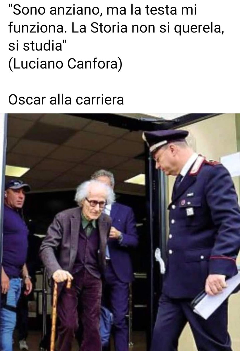 #meloni querela #LucianoCanfora per delle sue frasi sul #nazismo!! La risposta di Canfora è fantastica, chissà se la Gioggia l'avrà capita?