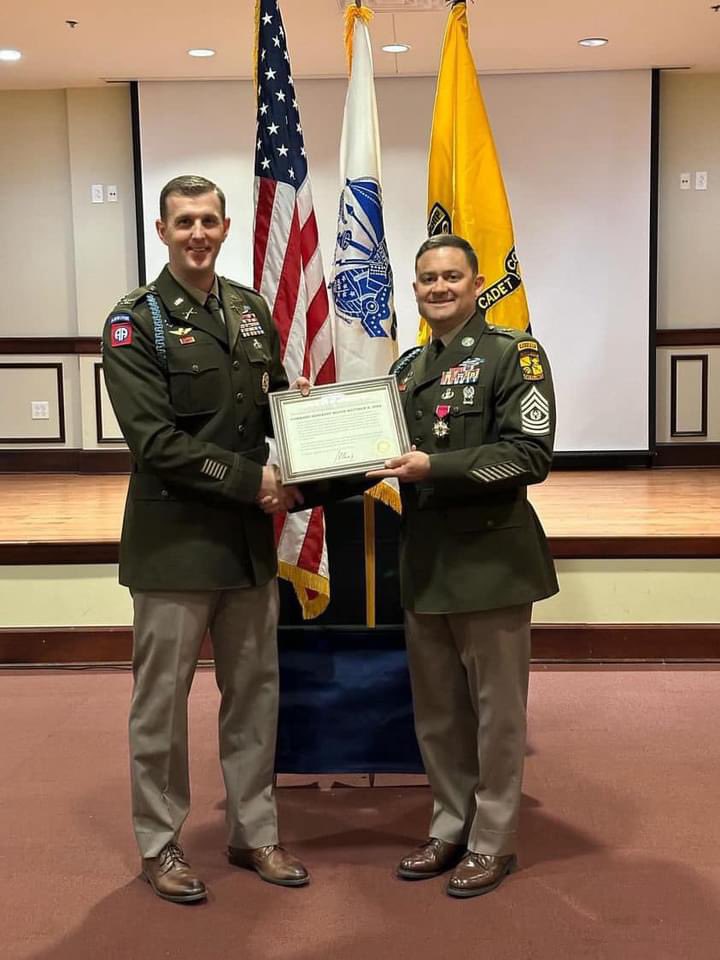 I had the distinct pleasure of attending retirement ceremonies for two great men this week. Congrats to CAPT John Compton, the USC Naval ROTC Professor of Naval Science, and CSM Matthew Hire, the 4th ROTC BDE Command Sergeant Major. They served 36 years and 24 years respectively!