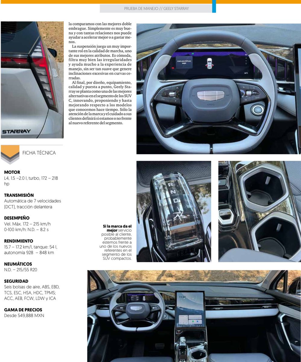Hoy en el suplemento digital #AutosAndToys de <a href="/ElFinanciero_Mx/">El Financiero</a> 

En exclusiva, el nuevo Starray de Geely, su más fuerte ofensiva en el segmento de los SUV compactos. 

👇Descarga gratis aquí 👇
elfinanciero.com.mx/graficos/pdf/a…