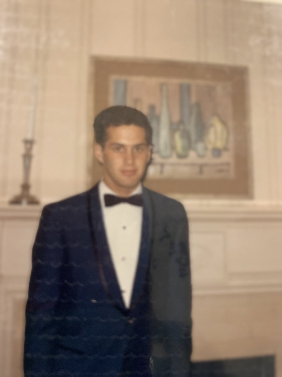 Quote tweet a picture of yourself when you were much younger. 58 years ago - senior prom.