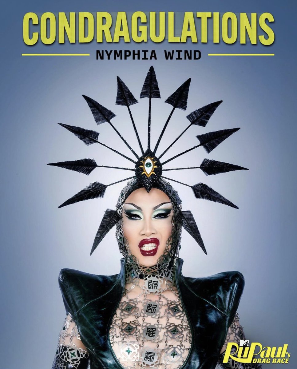 Nymphia Wind has been crowned America’s Next Drag Superstar. Congratulations! 🎉