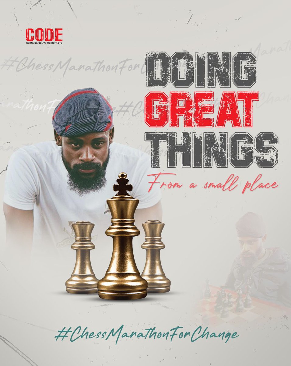 Congratulations Tunde Onakoya @Tunde_OD and the entire team at @chessinslums for a truly inspiring #ChessMarathonForChange🥳 Your resilience, determination and tenacity are a true testament that indeed, “It is possible to do great things from a small place”! @connected_dev as…