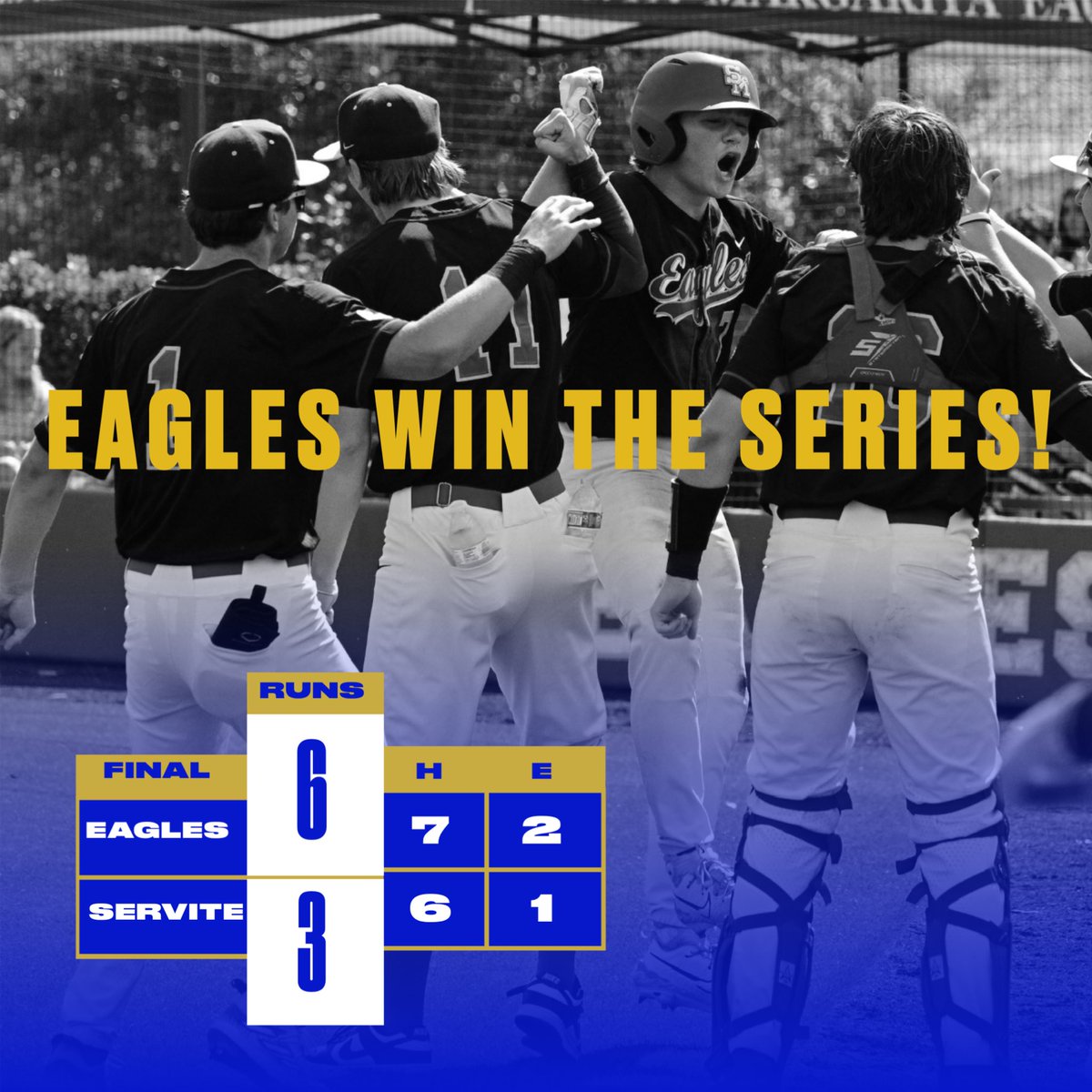 SMCHSBaseball (@smchsbaseball) on Twitter photo Eagles (17-7-1, 8-4) win another Trinity League Series!
WP - #brennanbauer 6IP 2R
#brodyschumaker 2-3
#benfinnegan 2RBI
#blakeankrum 1-2
#carterenoch 1-3 3B 3RBI
#jakelavin 1-3
<a href="/latsondheimer/">eric sondheimer</a> <a href="/SteveFryer/">Steve Fryer</a> <a href="/LesLukach/">๐๐๐ฌ ๐๐ฎ๐ค๐๐๐ก</a> <a href="/OCSportsZone/">OC Sports Zone</a> <a href="/California_PG/">Perfect Game California</a> <a href="/SMCHSEagles/">SANTA MARGARITA Catholic High School</a> Eagles (17-7-1, 8-4) win another Trinity League Series!
WP - #brennanbauer 6IP 2R
#brodyschumaker 2-3
#benfinnegan 2RBI
#blakeankrum 1-2
#carterenoch 1-3 3B 3RBI
#jakelavin 1-3
<a href="/latsondheimer/">eric sondheimer</a> <a href="/SteveFryer/">Steve Fryer</a> <a href="/LesLukach/">๐๐๐ฌ ๐๐ฎ๐ค๐๐๐ก</a> <a href="/OCSportsZone/">OC Sports Zone</a> <a href="/California_PG/">Perfect Game California</a> <a href="/SMCHSEagles/">SANTA MARGARITA Catholic High School</a>