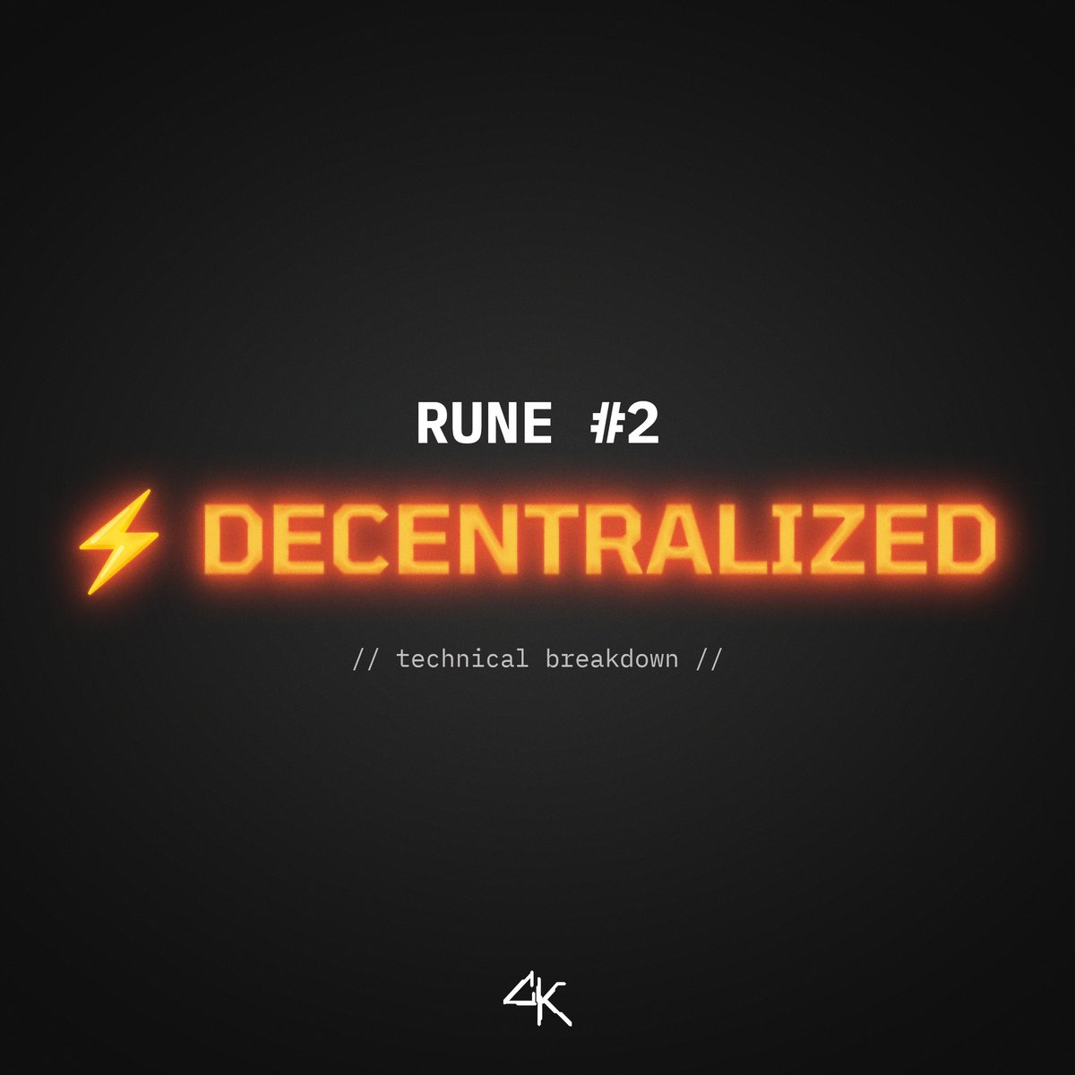 How we created history and etched ⚡DECENTRALIZED: Rune #2 First off, we put forward a considerable amount for the culture. For provenance. For the journey. Everything Prometheans represents. No VCs. No exchange funds. No capital raised. Executing this required precise