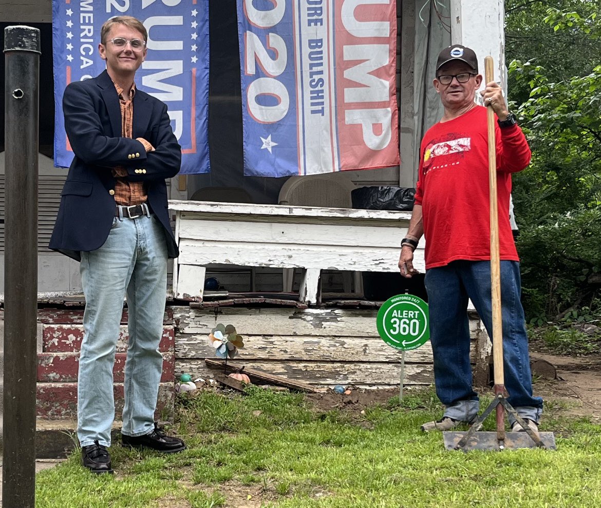 Rural Texas has been abandoned. I am working to restore the faded towns and the people who have been sold out. This man, who is voting for trump, was willing to put our country first and vote for me, a democrat, because we connected through our humanity and patriotism.