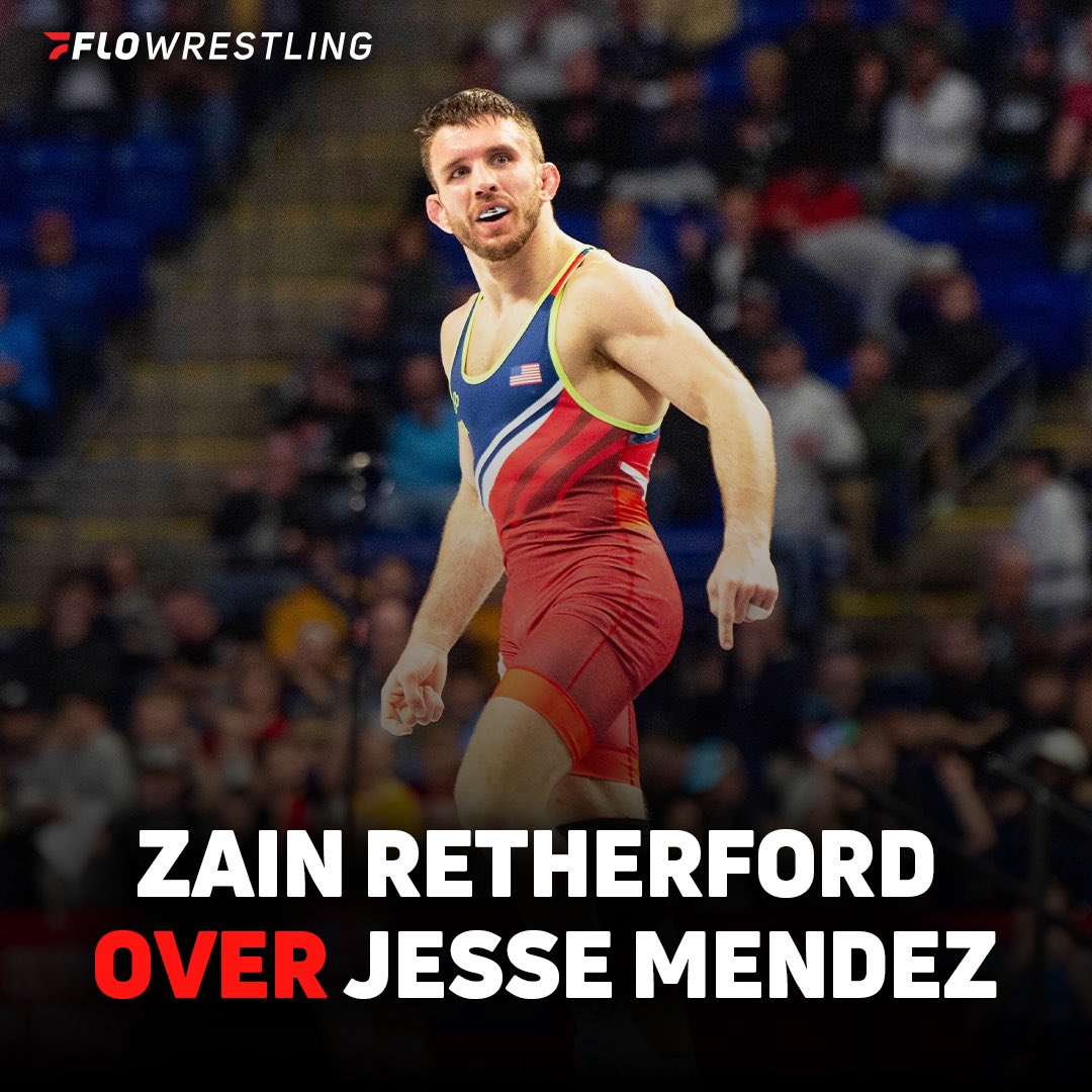 Zain Retherford stops Jesse Mendez’s insane run at the Olympics trials with the 3-2 decision to advance to the Olympic Trials finals where he will take on Nick Lee Watch with the FloWrestling guys in our watch party 🎉 link in bio 🔗