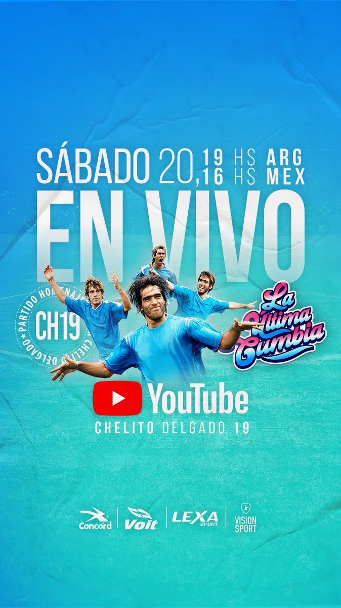 ChelitoDelgado's tweet photo. Afición y medios de comunicación: mi partido Homenaje, La Última Cumbia, podrán seguirla EN VIVO a través de mi Canal de YouTube @ChelitoDelgado19

¡Ojalá puedan acompañarme una vez más este sábado 20 de abril y volver a vivir juntos, un partido memorable! https://t.co/jwRIpMxgq8