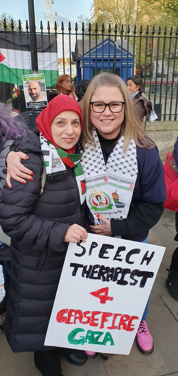 #MySLTDay Finally meeting this amazing inspirational person!! Head of clinical leadership, Consultant Resp Physiotherapist @NHSRachaelM  always fighting for justice and a free Palestine 🇵🇸