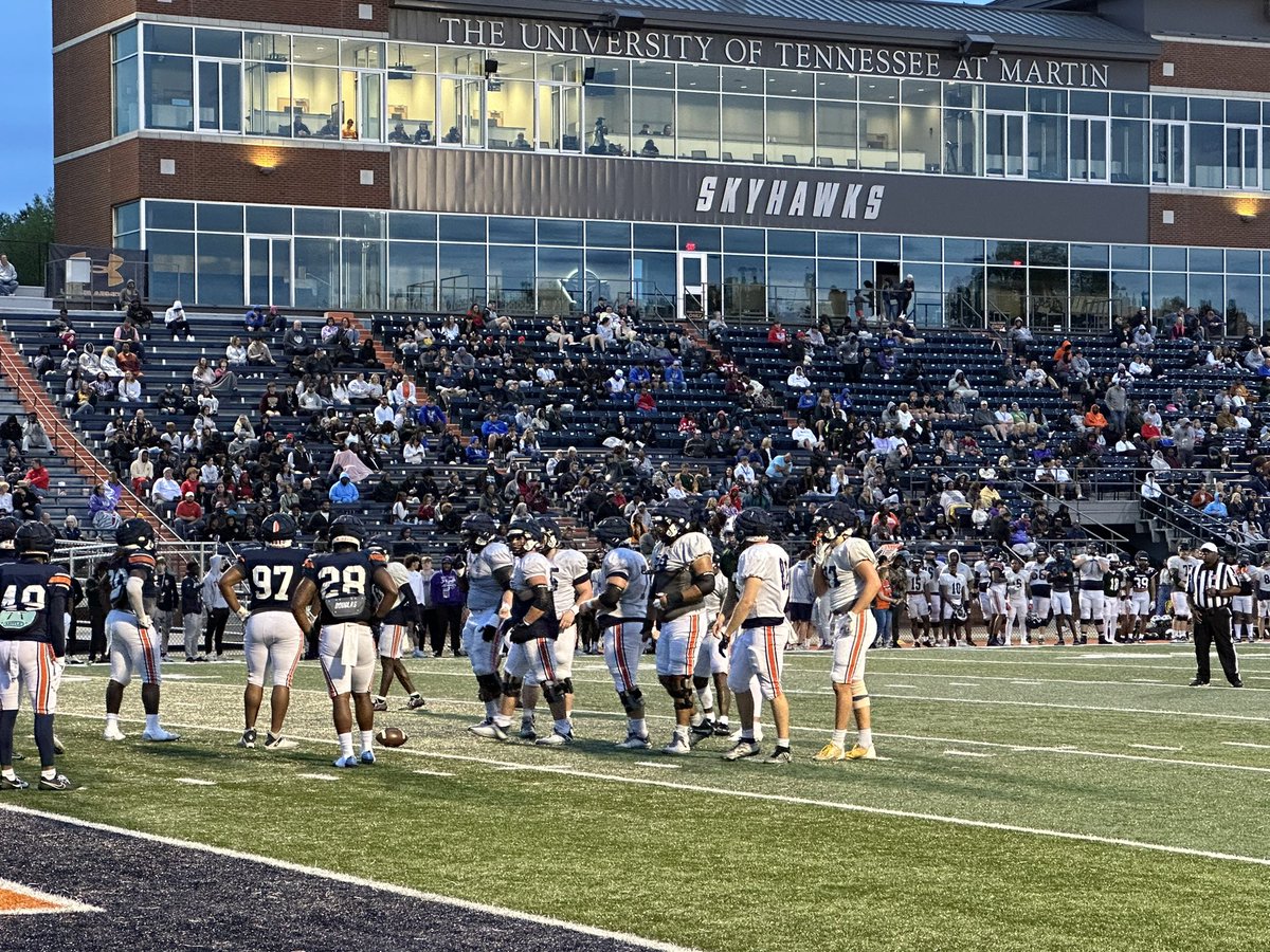 Great visit, experience, and atmosphere for these young men today! @UTM_FOOTBALL @yourboybigrob @itsmeekman @CoachSantana_