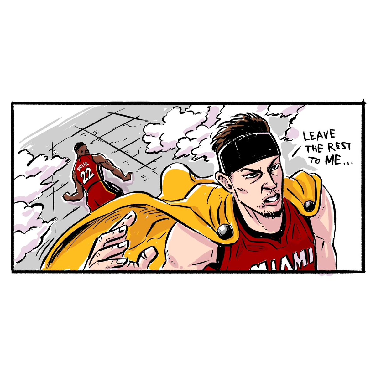 luckymong1's tweet image. #Herro was a hero #miami #heat #OnePunchMan