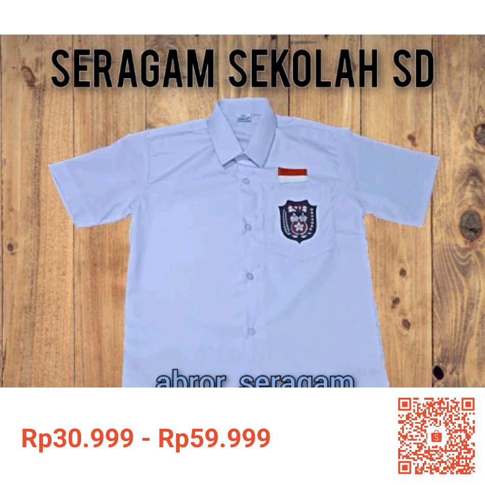 asdaq_asfa's tweet photo. Saya menjual seragam sekolah SD lengan pendek seharga Rp30.999 - Rp59.999. Dapatkan produk ini hanya di Shopee! https://t.co/03m1kdPIuj #ShopeeID https://t.co/cZzEZ2uH5f