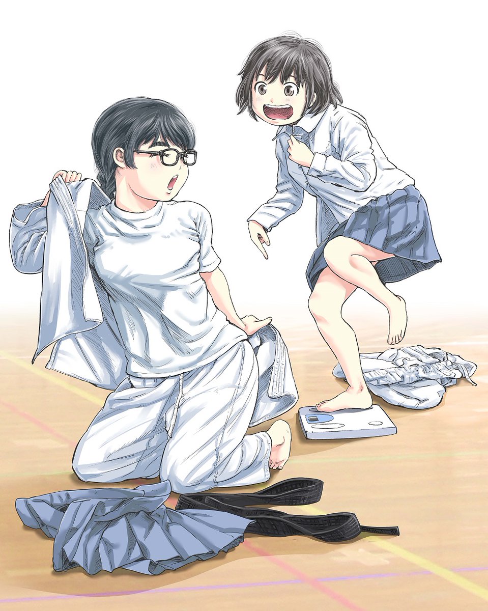 「91話カラートビライラスト。ベストバウトにあげてくれるかたも多い回。 」|村岡ユウ（もういっぽん！マンガクロス4/6）のイラスト