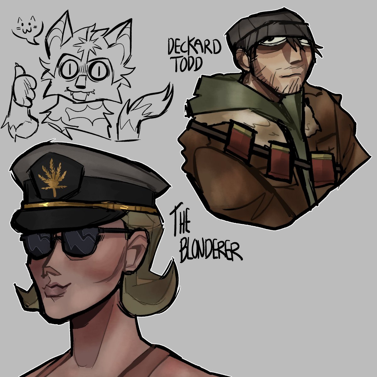 Big thank you to those who tuned in for my first (and very rough) stream!! We drew some Fallout OCs together ^_^