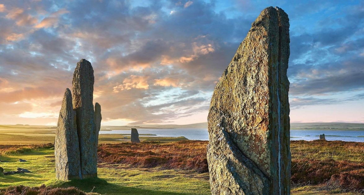 The Ring of Brodgar (or Brogar, or Ring o' Brodgar) is a Neolithic henge and stone circle in Orkney, Scotland. It is part of the UNESCO World Heritage Site known as the Heart of Neolithic Orkney.