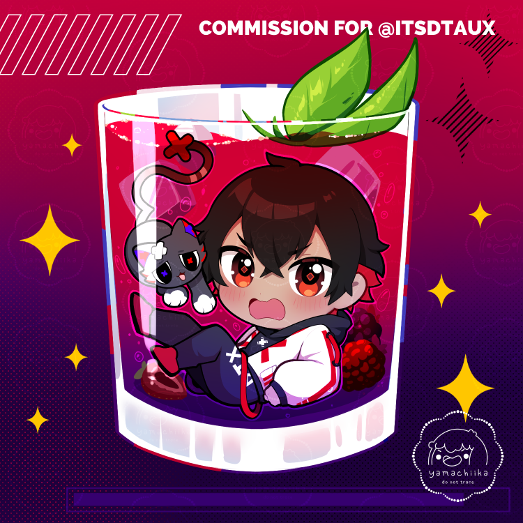 「chibi commissions for @/itsdtaux and @/h」|Chiika @ comms closedのイラスト