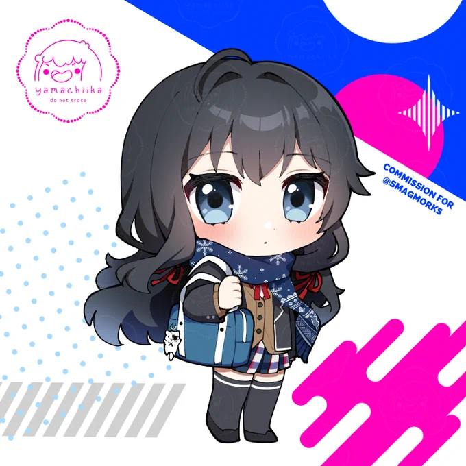 chibi commissions for @/itsdtaux and @/hidingharu 