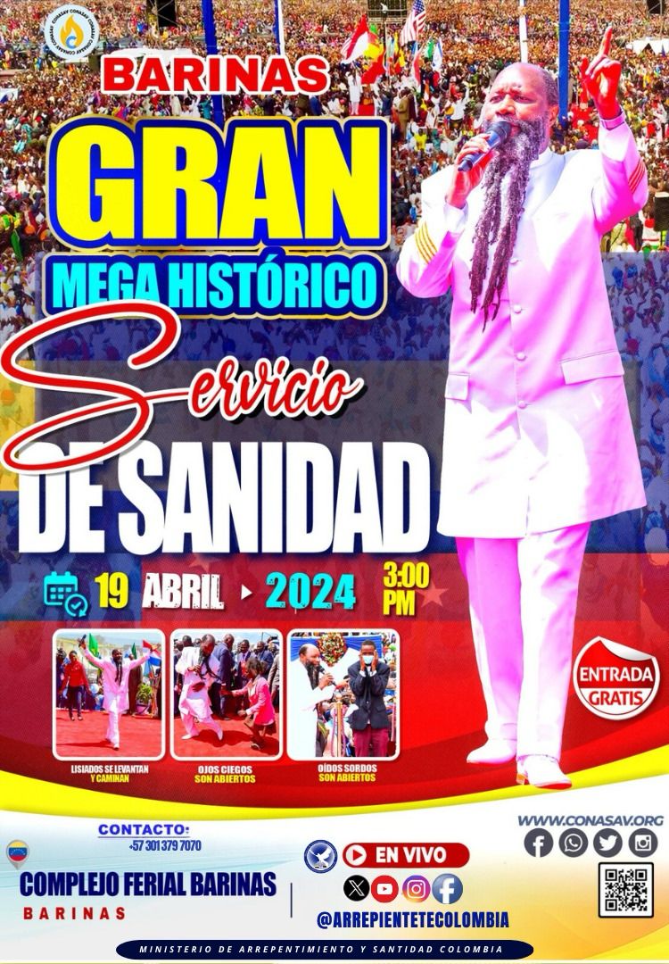 When the good news is preached 
What confirms to you that this good news has come from heaven 
It must accompanied with the miracles of the LORD. 
Look how beautiful is the #BarinasHealingService The anointing of the LORD has finally entered in the city of Barinas