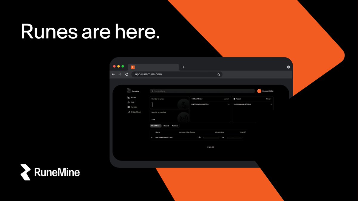 🔸 RUNES ARE HERE 🔸 Etch. Mint. Track. All on RuneMine. ⏵ app.runemine.com ᚱᚢᚾᛖᛊ ᚨᚱᛖ ᚺᛖᚱᛖ