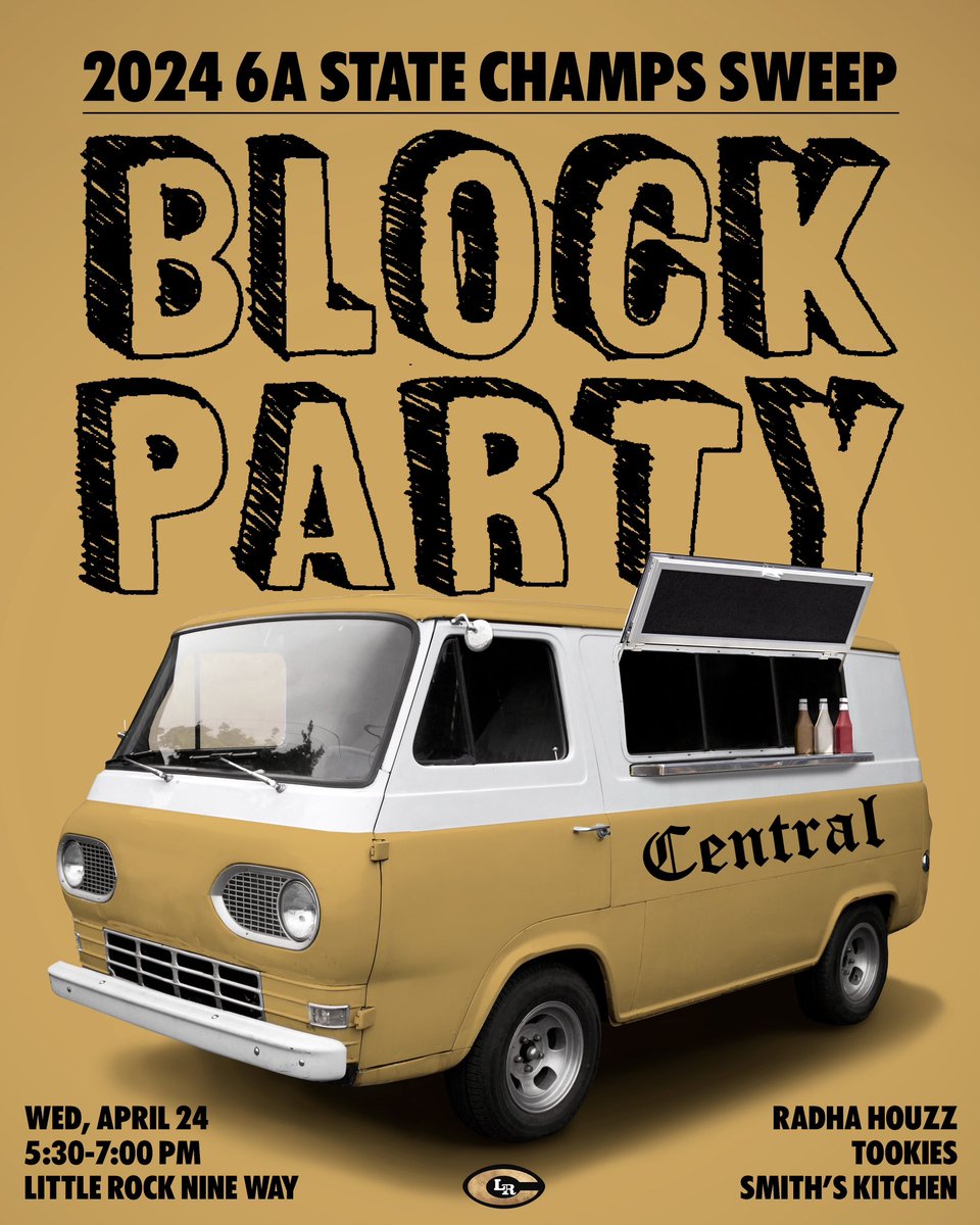 BLOCK PARTY, TIGER FANS! 🥳 Bring your lawn chairs, purchase dinner from food trucks, play games and more as we celebrate the CENTRAL STATE SWEEP 🏆🏆 @LRCentralWBB