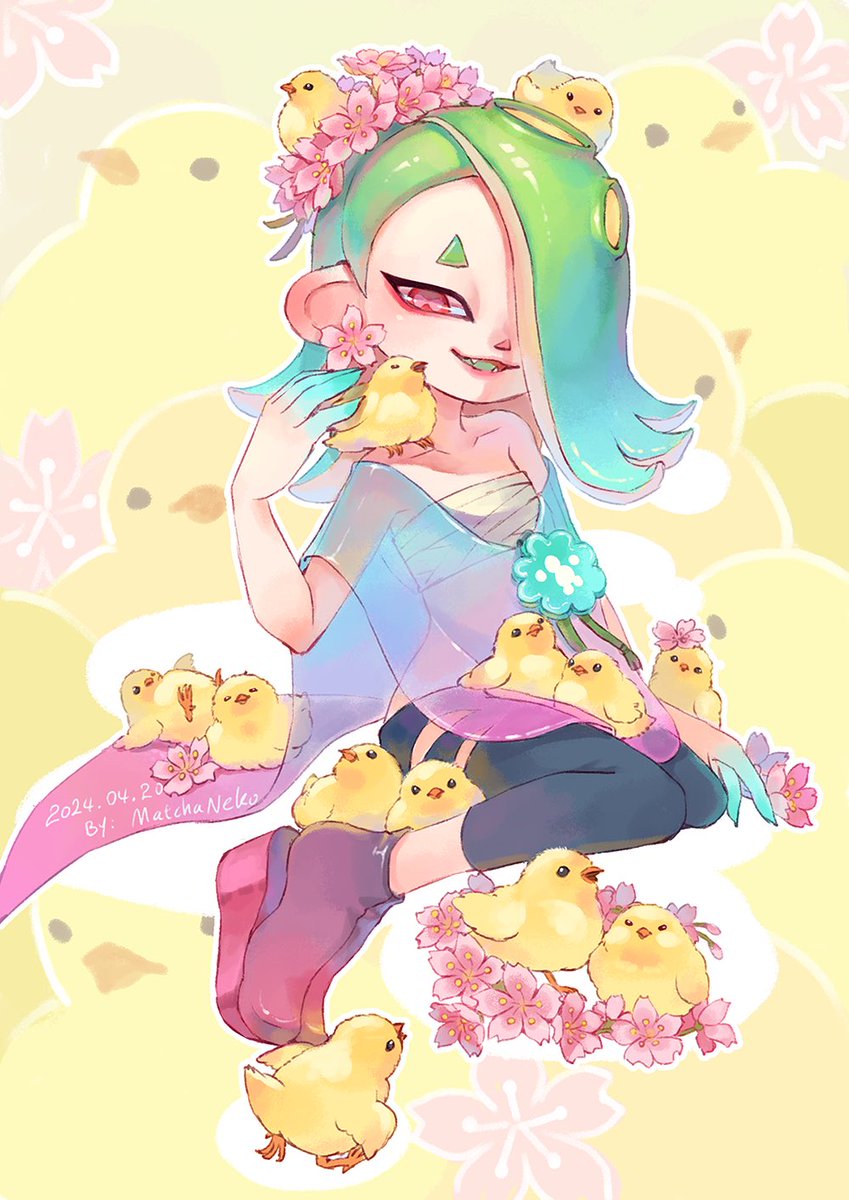 🐥🌸 #Splatoon3 #Splatfest #shiver