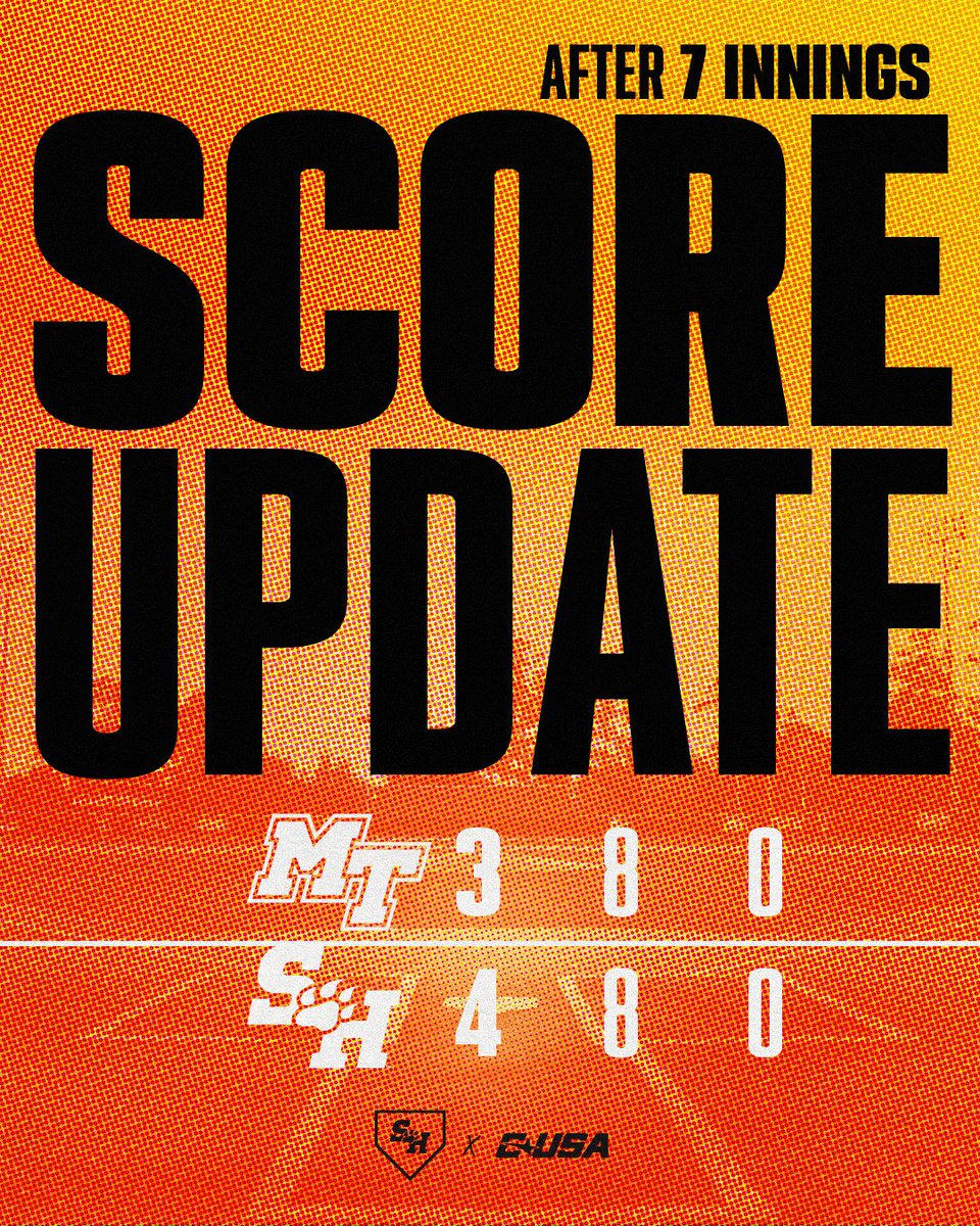 Hunter Autrey delivers a sac fly to plate Caleb Cotton and put the Kats back in front in the bottom of the seventh. 

Logan Hewitt on for the 8th. #EatEmUpKats