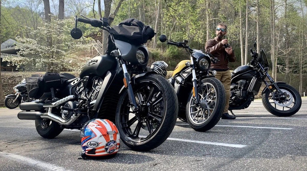 We took this group of bikes and aimed them north to the most unnatural place in the United States to test cruisers- Hwy. 129, The Tail of the Dragon.

Read more 👉 lttr.ai/ARpR2

#IndianMotorcycle #Ridelife #Roaddirt #HarleyDavidson #HondaMotorcycles