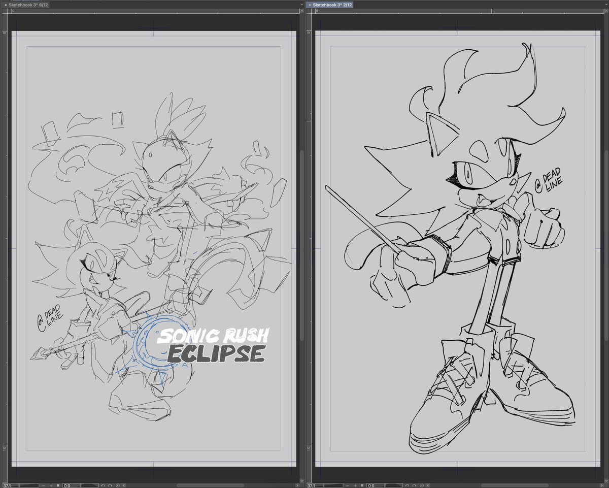 Some WIPs

Been thinking of characterizing Vellum as the Sol dimension's anti-hero, like Shadow is to Sonic--Vellum is to Blaze. Bonus SA2-style sketch on the right lol