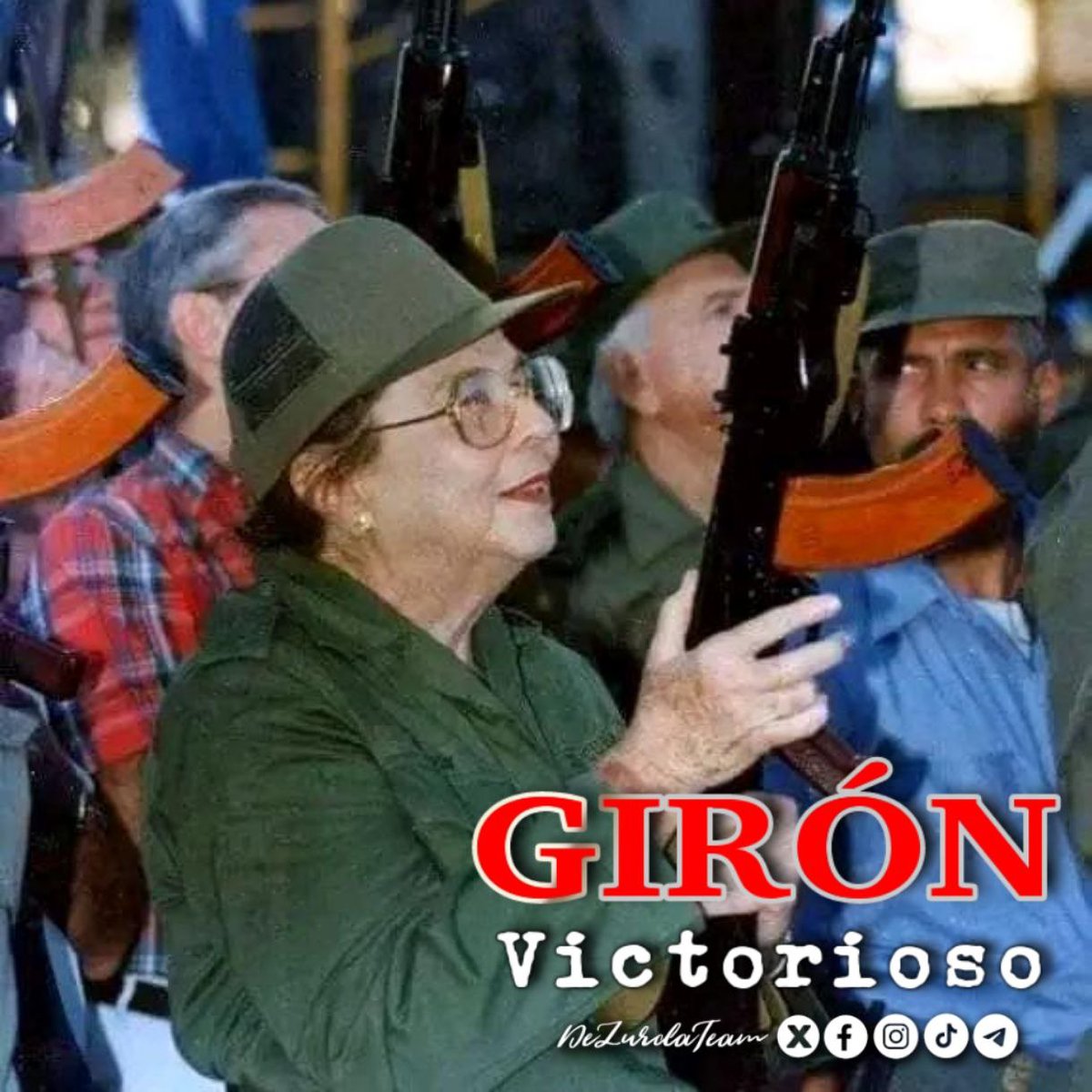 #Fidel '¡La defensa nunca se rompe! ¡El soldado revolucionario nunca se rinde! #GirónVictorioso #DeZurdaTeam @DeZurdaTeam_ @Mujeres_Revoluc