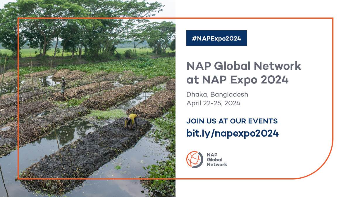 Our team is excited to attend #NAPExpo2024 next week to share knowledge, exchange experiences, and foster partnerships to help advance #NationalAdaptationPlan processes around the world. 📅 April 22-25 📍 Dhaka, Bangaladesh Join us at our events 👇 🔗 bit.ly/napexpo2024