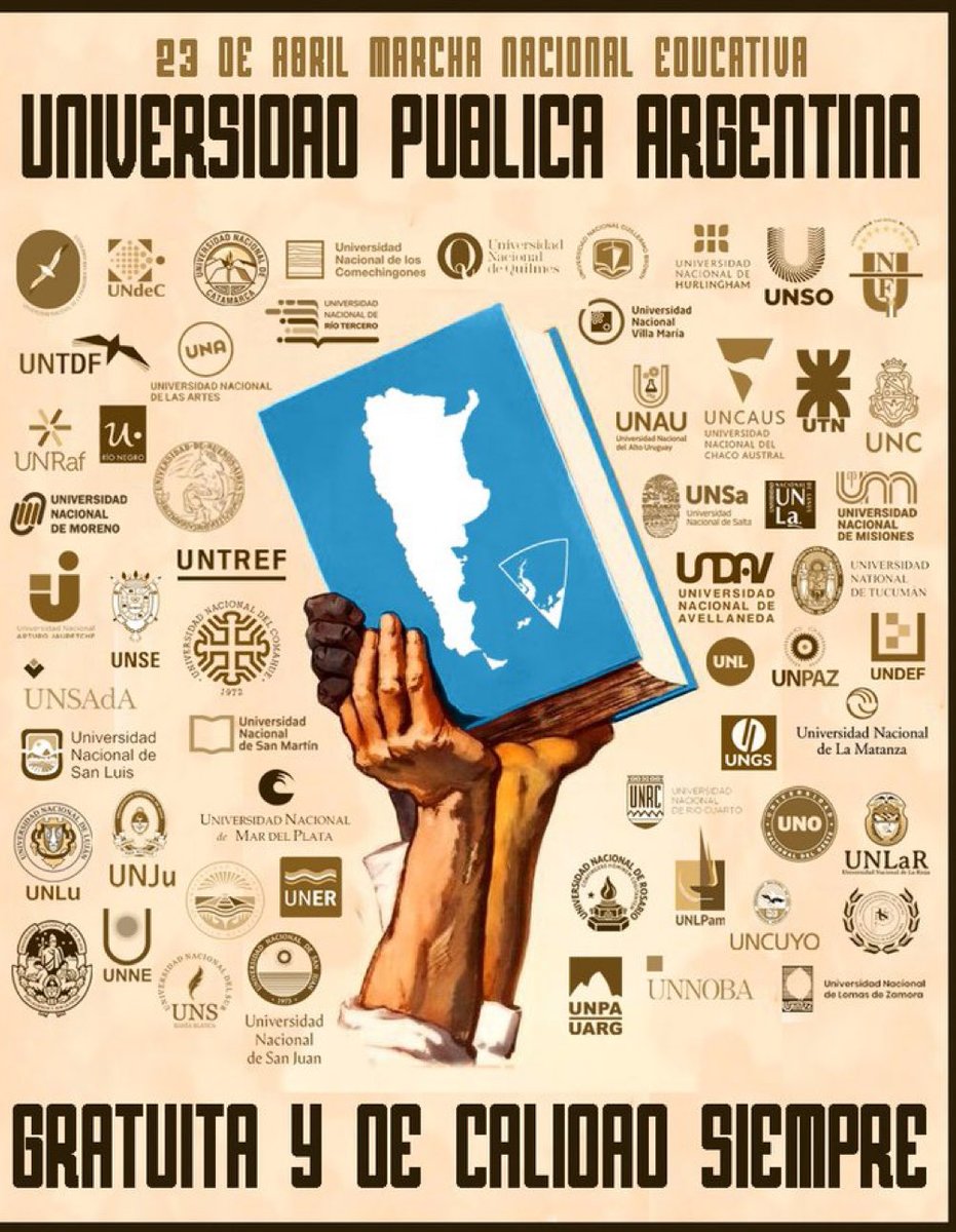 El 23 de Ushuaia a La Quiaca se va a gritar #yovoy en defensa de la universidad pública!