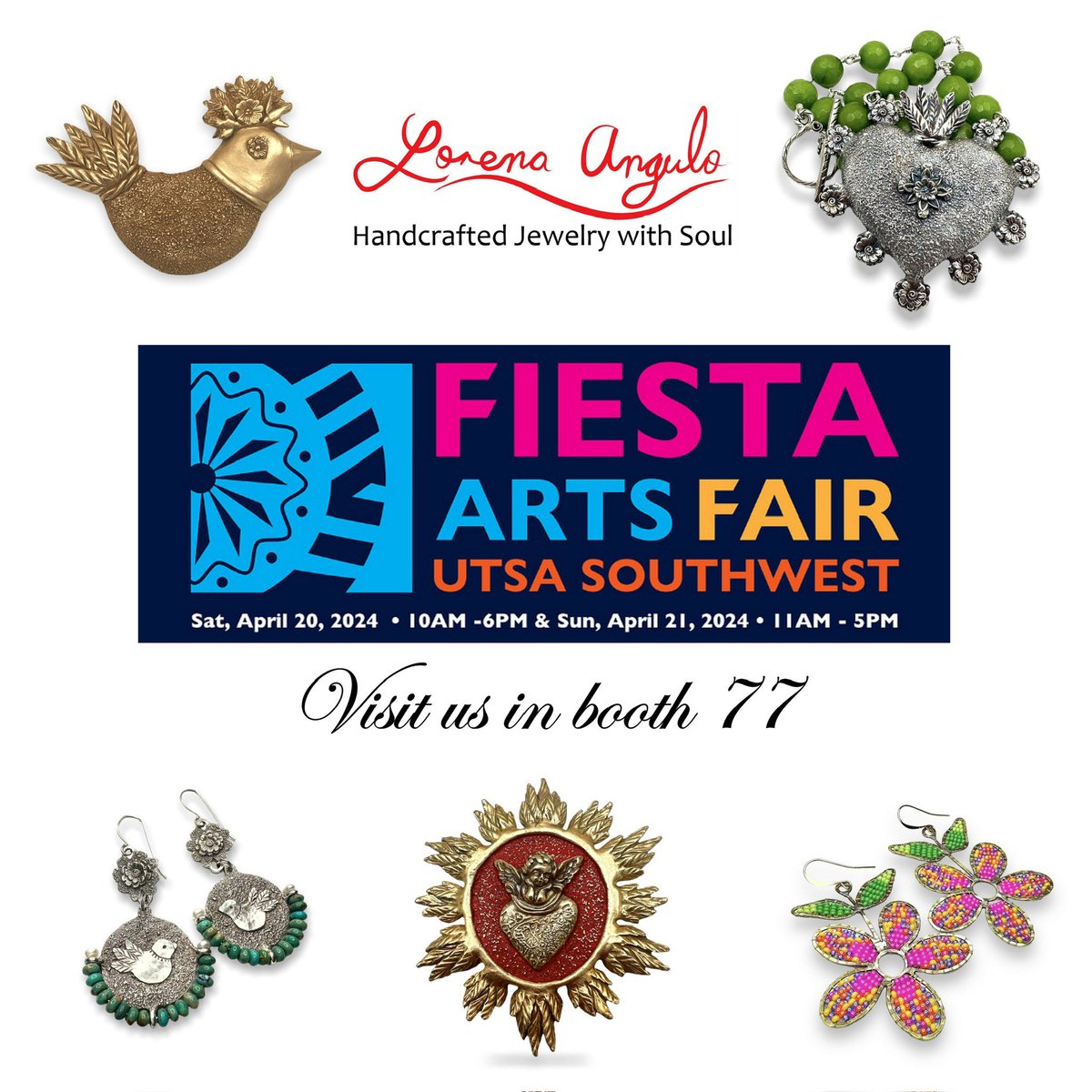 LorenaAngulo's tweet image. Fiesta Arts Fair starts tomorrow!
Hope you can come and visit!

utsa.edu/alumni/events-…