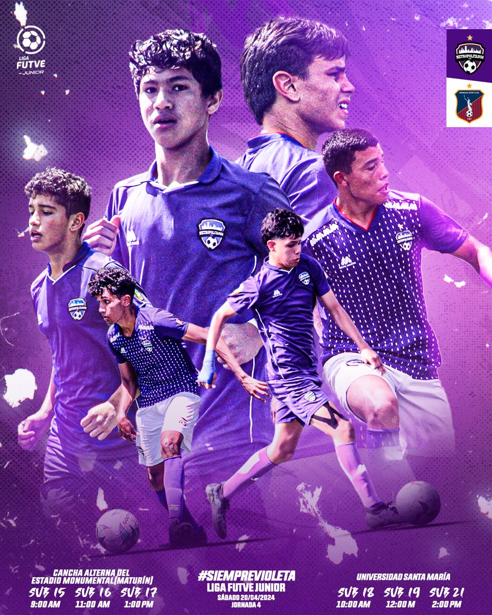 ¡𝑉𝑎𝑚𝑜𝑠 𝑐𝑜𝑛 𝑡𝑜𝑑𝑜 𝑒𝑛 𝑙𝑎 𝑗𝑜𝑟𝑛𝑎𝑑𝑎 4! 👊🏻

𝐋𝐢𝐬𝐭𝐨𝐬 para medirnos ante <a href="/LaAcademiaMSC/">Academia Monagas SC</a> 

𝙿𝚘𝚛 𝚗𝚞𝚎𝚜𝚝𝚛𝚘𝚜 𝚌𝚘𝚕𝚘𝚛𝚎𝚜 💜 | #SiempreVioleta

#ElFuturoDelFUTVE #LigaFUTVEMovilnet