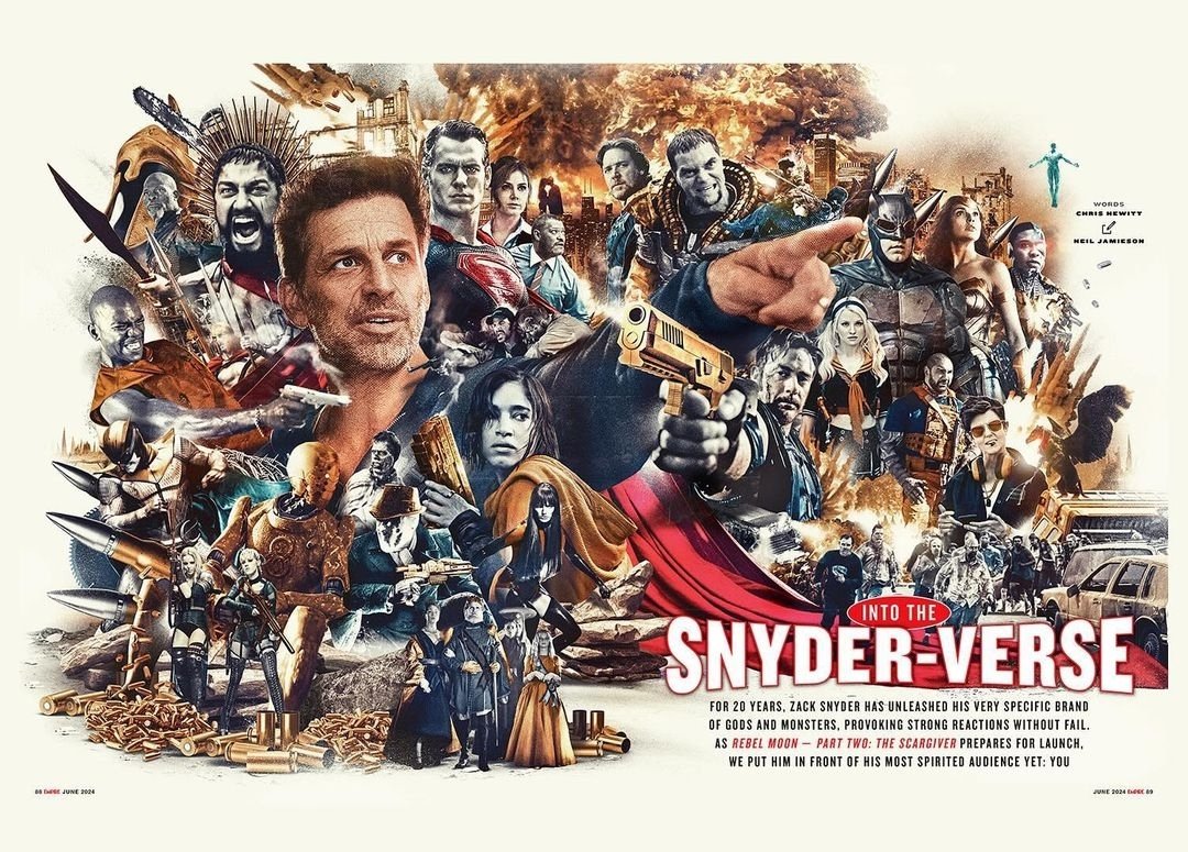 elvlogdejacko's tweet photo. 20 años han pasado desde que #ZackSnyder nos brindo su primera película! Sin lugar a duda este controvertido director siempre deja mucho de que hablar, pero en mi opinión, adoro su trabajo y comparto su visión acerca de como es el cine. #RebelMoonPartTwo https://t.co/9tjvNEkoHG